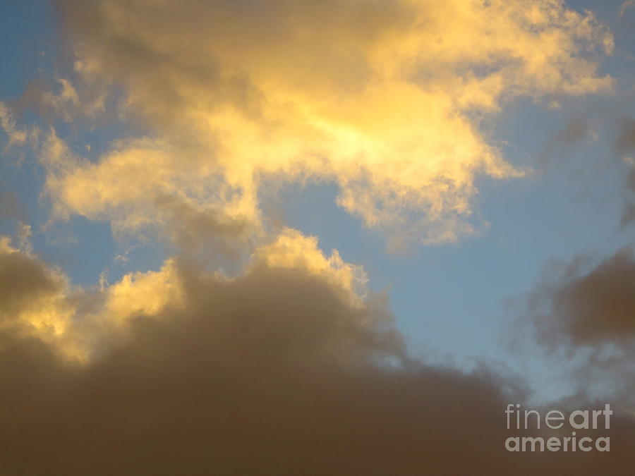 Cotton Clouds at Sunset Photograph by Robert Birkenes