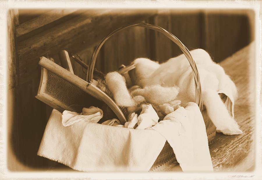 Cotton Combing Basket Photograph by Sheri McLeroy