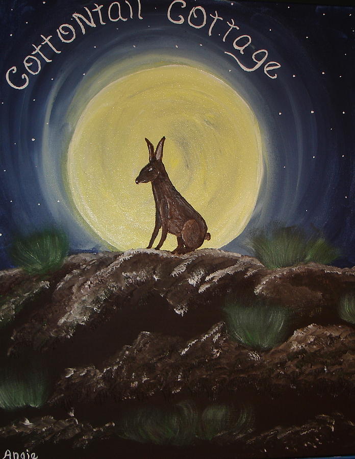 Cottontail Cottage Painting by Angie Butler