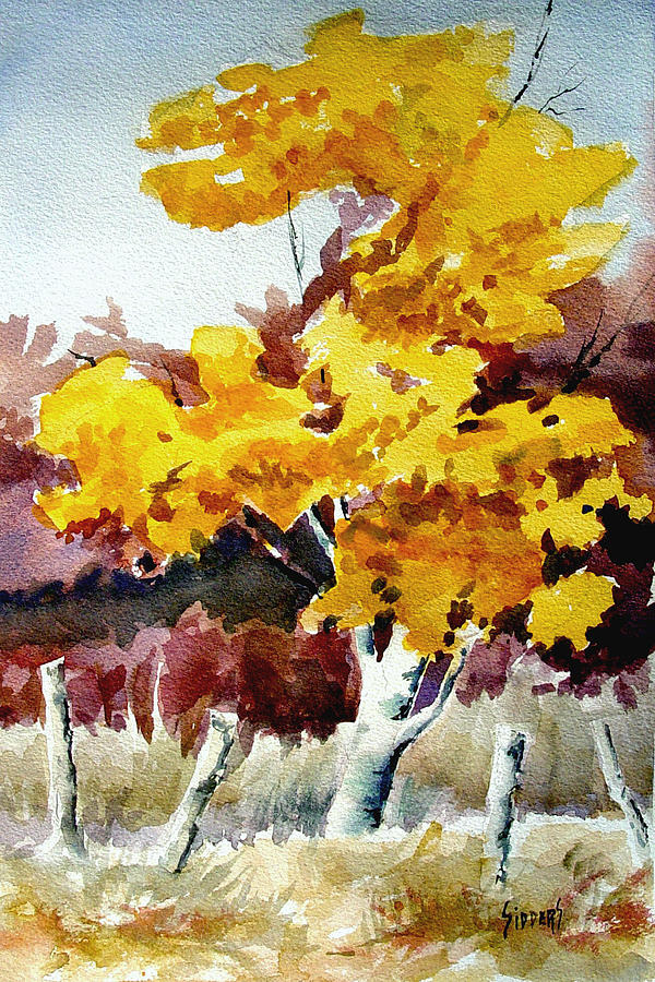 Cottonwood Painting by Sam Sidders