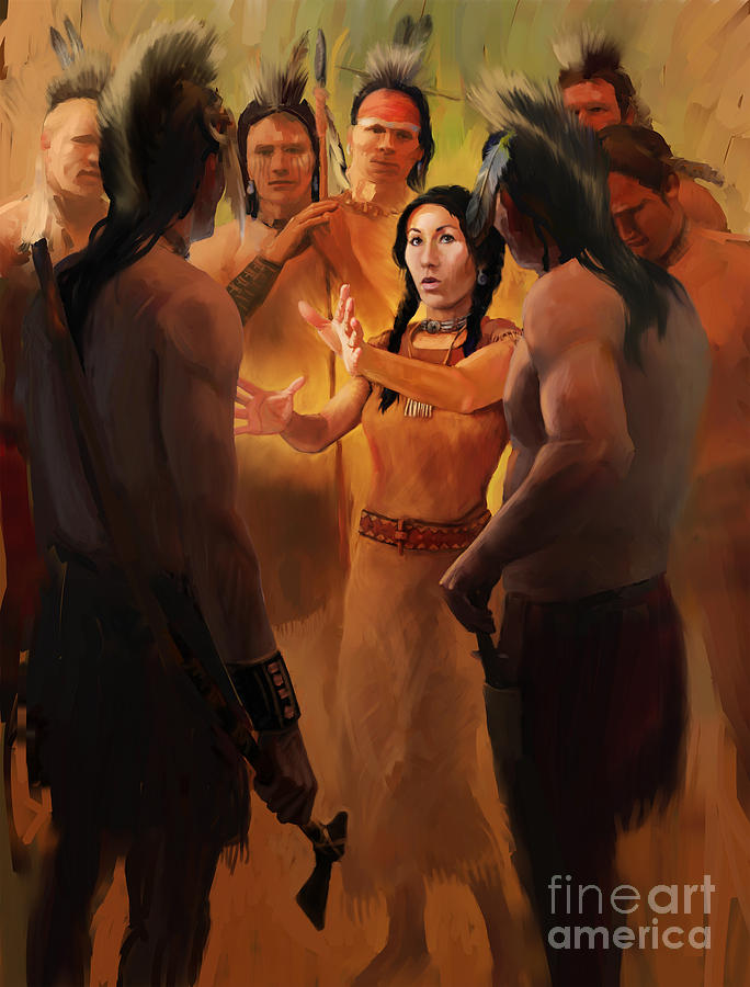 Counseling Warriors Painting by Robert Corsetti