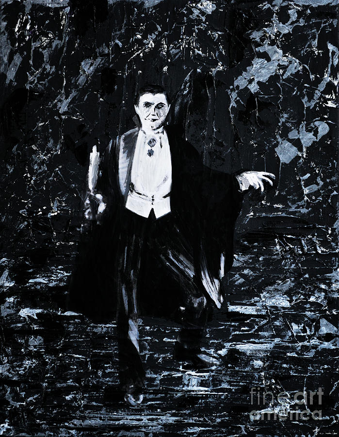 Halloween Painting - Count Dracula by Alys Caviness-Gober