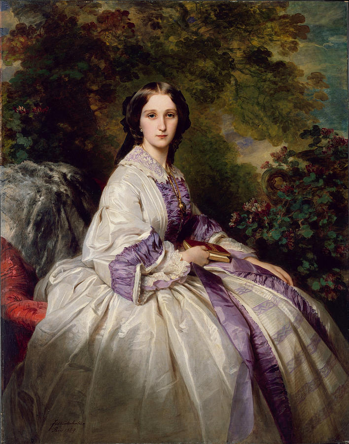 Countess Alexander Nikolaevitch Lamsdorff. Maria Ivanovna Beck Painting by Franz Xaver Winterhalter Countess Alexander Nikolaevitch Lamsdorff. Maria Ivanovna Beck Painting by Franz Xaver Winterhalter