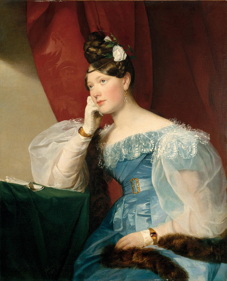 Countess Julie von Woyna Painting by Friedrich von Amerling