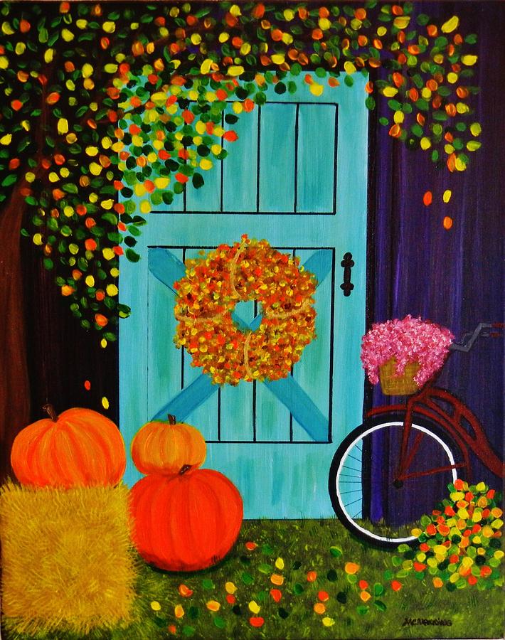 Country Autumn Painting by Celeste Manning