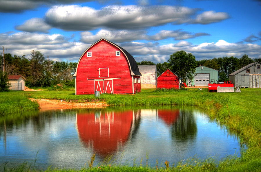 Barn Photograph - Country Barnyard by Larry Trupp