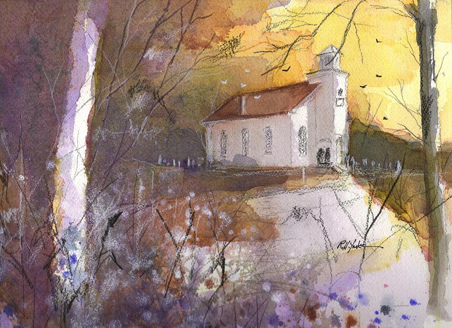 Country Church  Painting by Robert Yonke