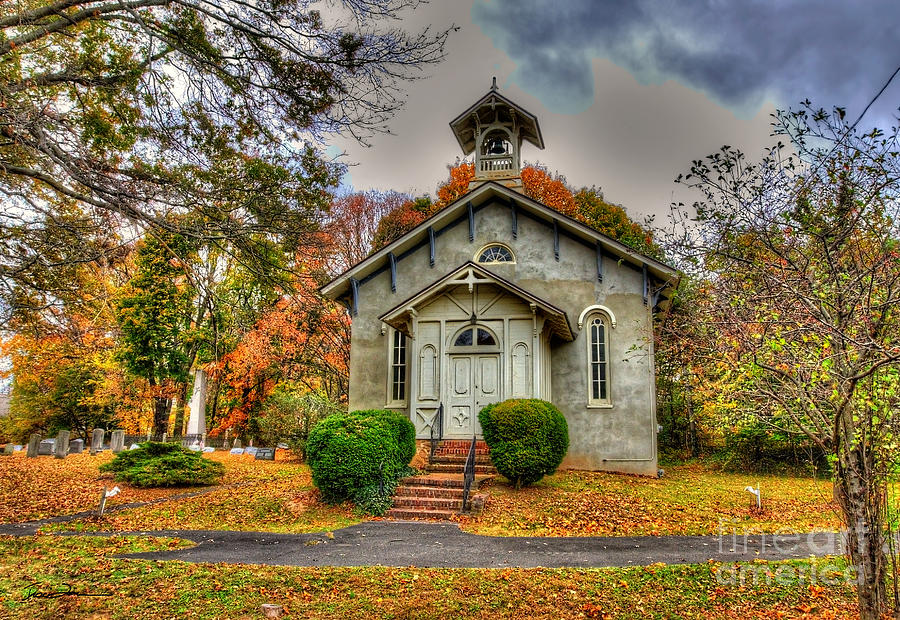 Fall Photograph - Country Church by Traci Law