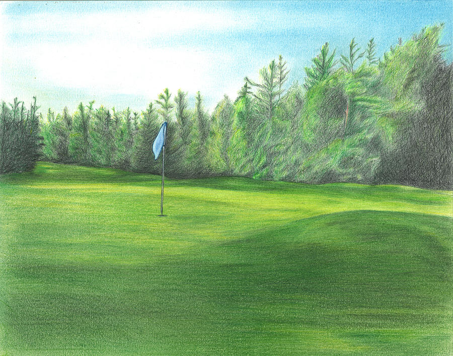 Country Club Drawing by Troy Levesque