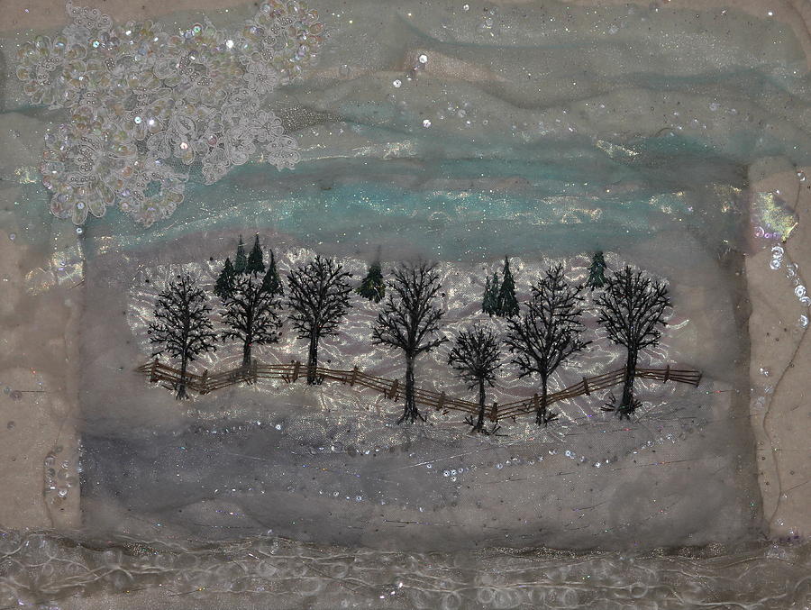 Winter Mixed Media - Country Club Winter by Pam Reed