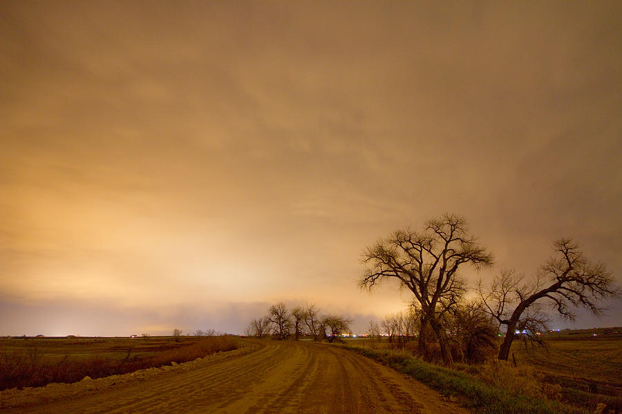 Sunset Photograph - Country Dirt Road Into The Storm by James BO Insogna