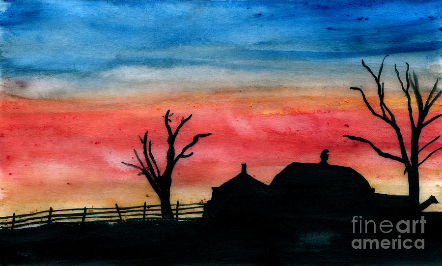Country Dusk Painting by R Kyllo