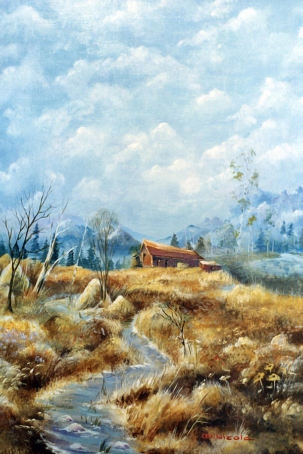 Country Farm Painting by Anthony DiNicola