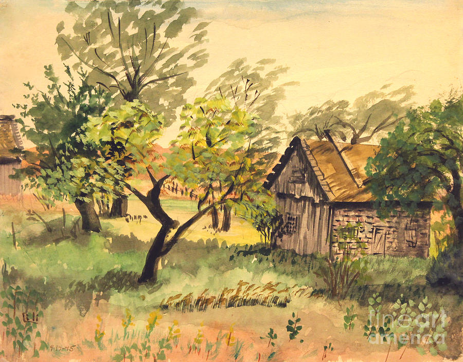Country Farm Ludington Michigan Painting by Art By Tolpo Collection