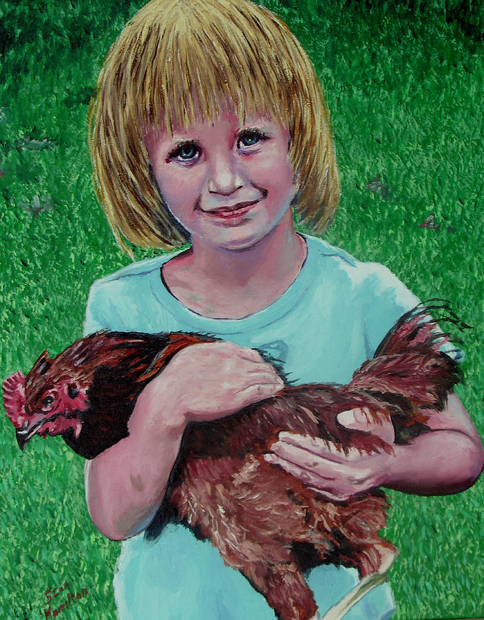 Country Girl Painting by Stan Hamilton