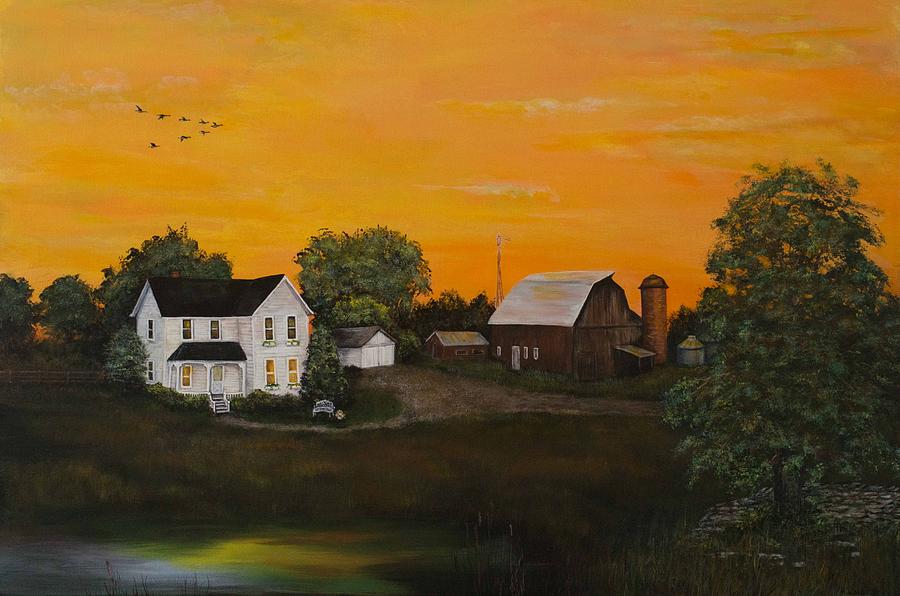 Country Home Painting by Nancy Lauby