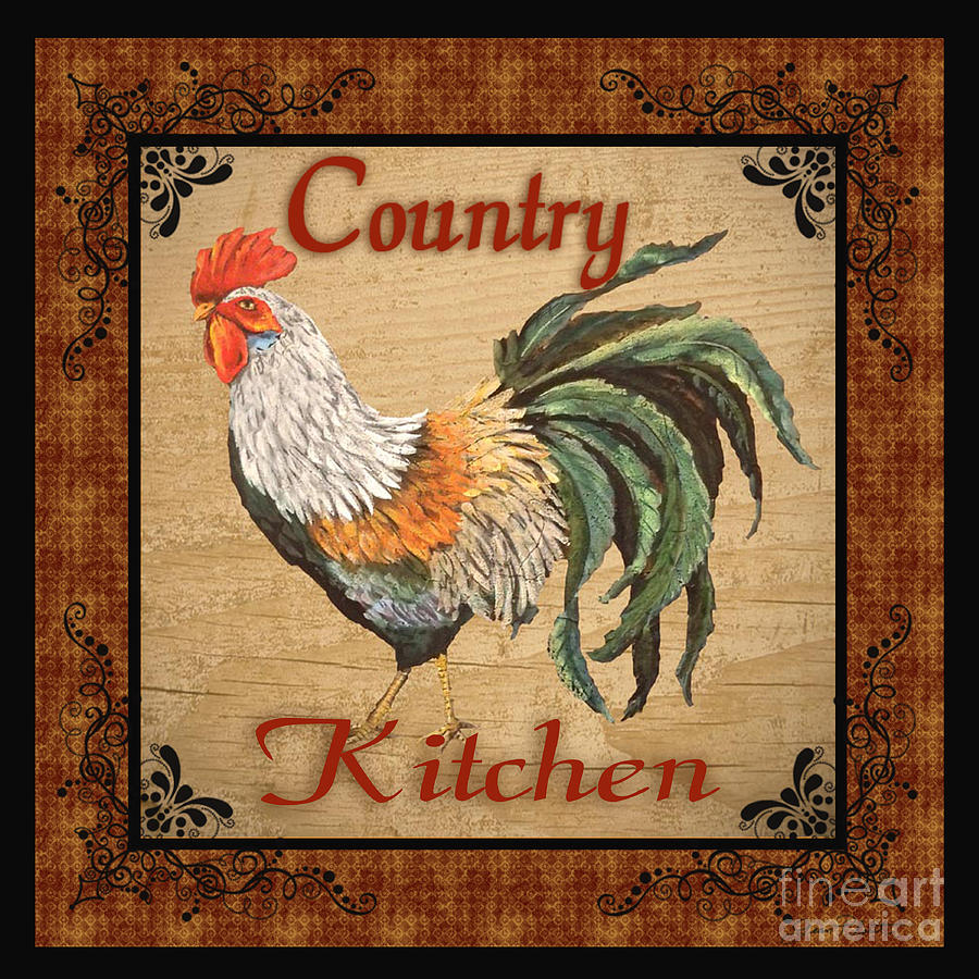 Rooster Kitchen Art