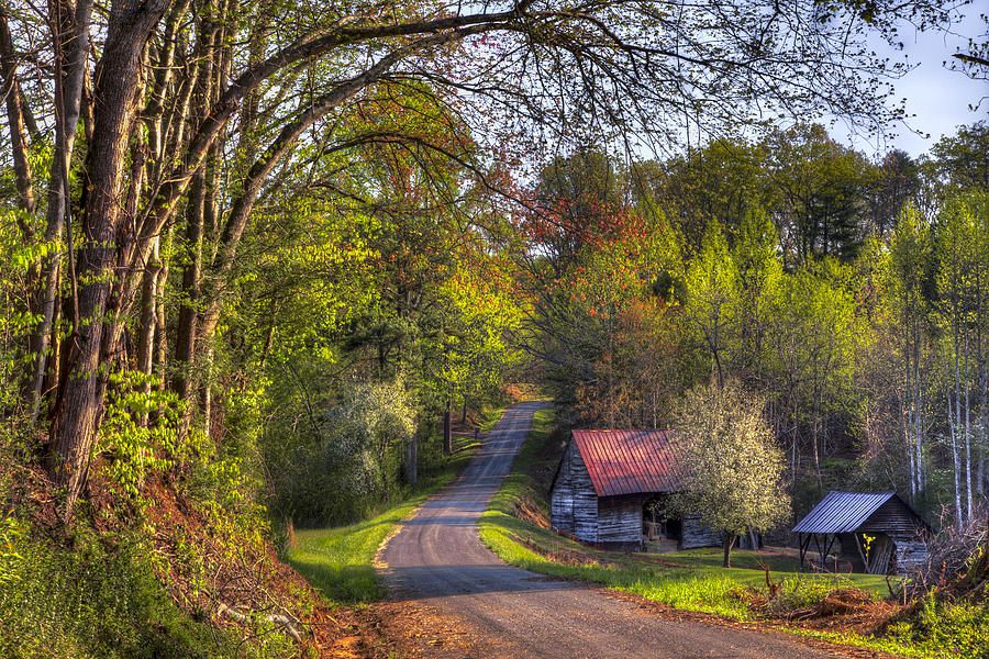 Barn Photograph - Country Lanes by Debra and Dave Vanderlaan