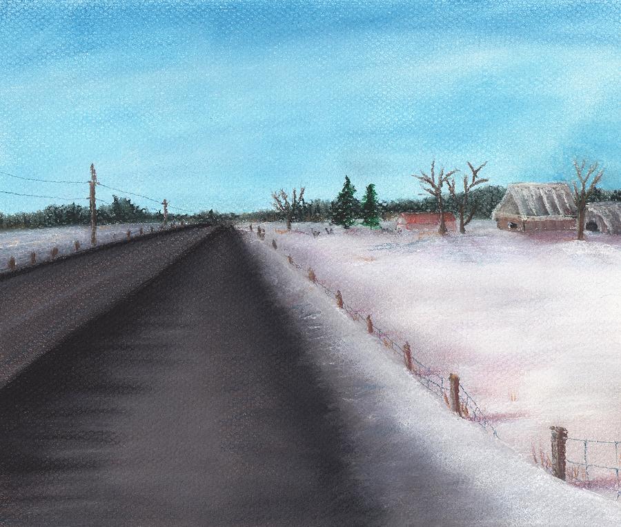 Country Road Painting by Anastasiya Malakhova
