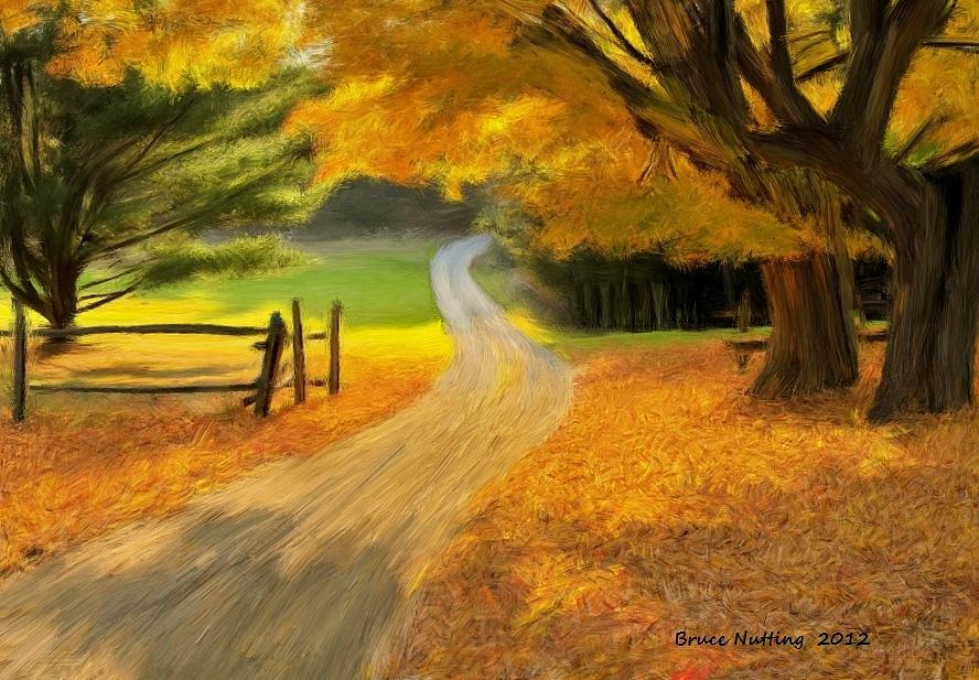 Country Road Painting by Bruce Nutting