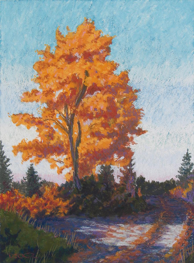 Country Road Cold Fall Morning by Robert Decker Country Road Cold Fall Morning by Robert Decker