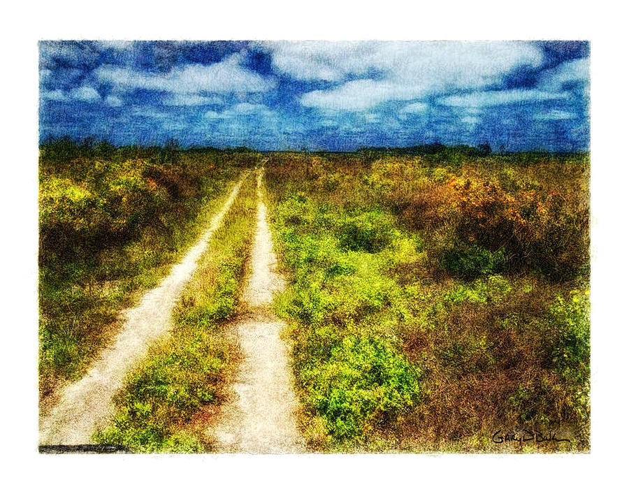 Country Road Digital Art by Gary D Baker - Pixels