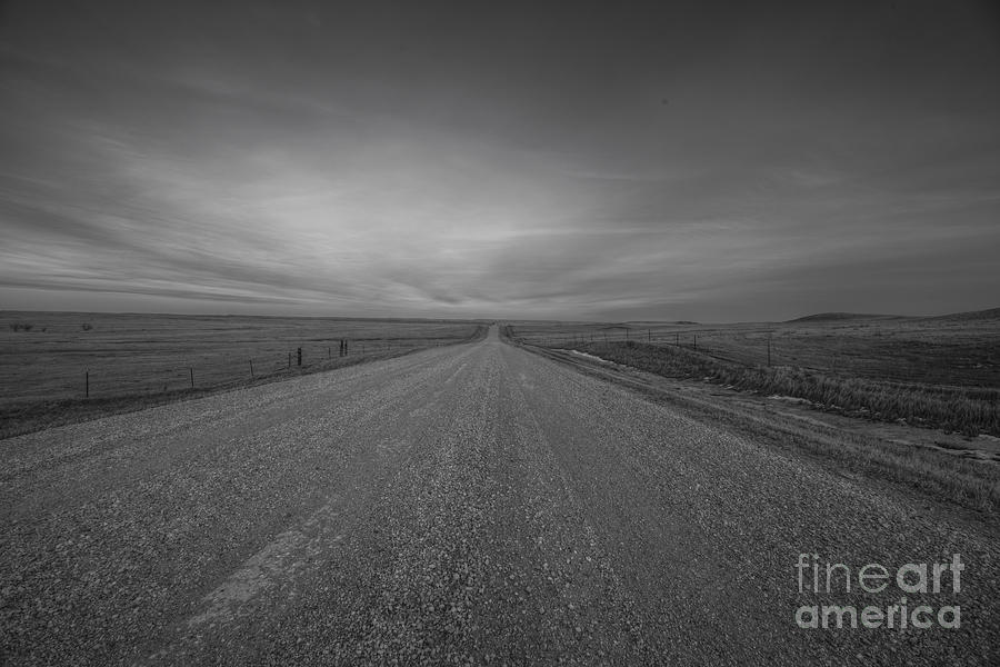 A Country Road of South Dakota Photograph by Steve Triplett