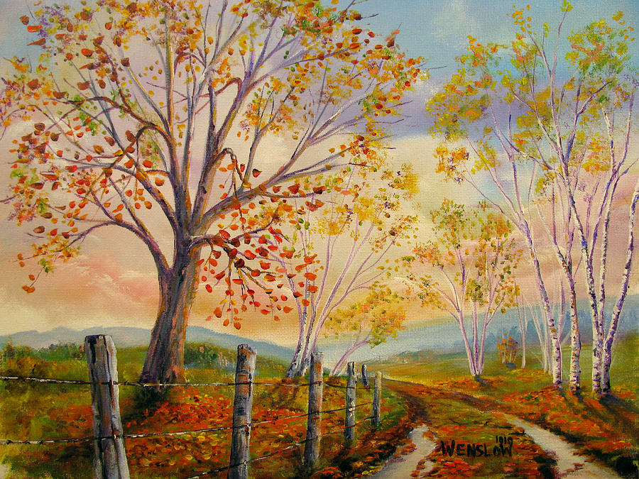 Country Road Painting by Wayne Enslow