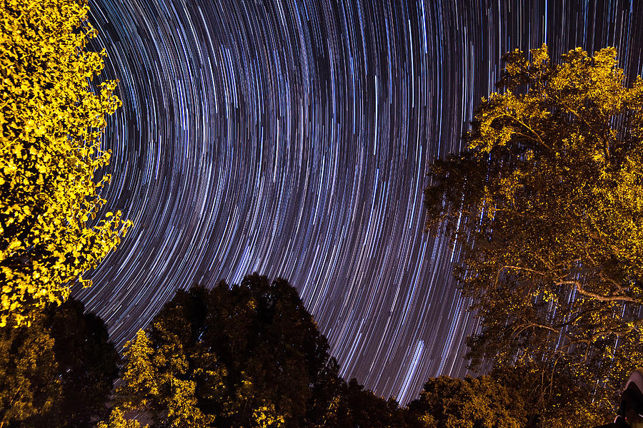Nature Photograph - Country Startrails by Collin White