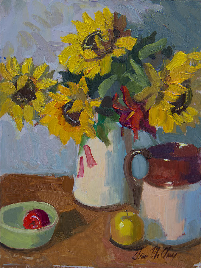 Country Still Life Painting by Diane McClary