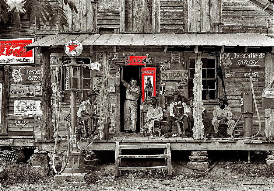 Country store Coca-Cola signs Dorothea Lange photo Gordonton North Carolina July 1939-2014. Photograph by David Lee Guss