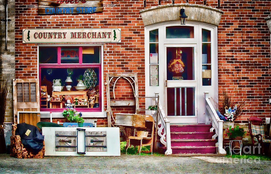 Brick Photograph - Country Store by Les Palenik
