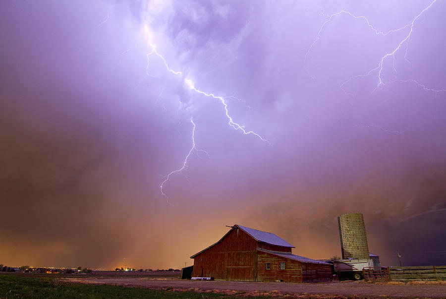 Country Stormy Night Photograph by James BO Insogna