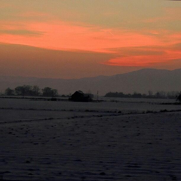 Winter Photograph - Country Sundown by Kelli Stowe