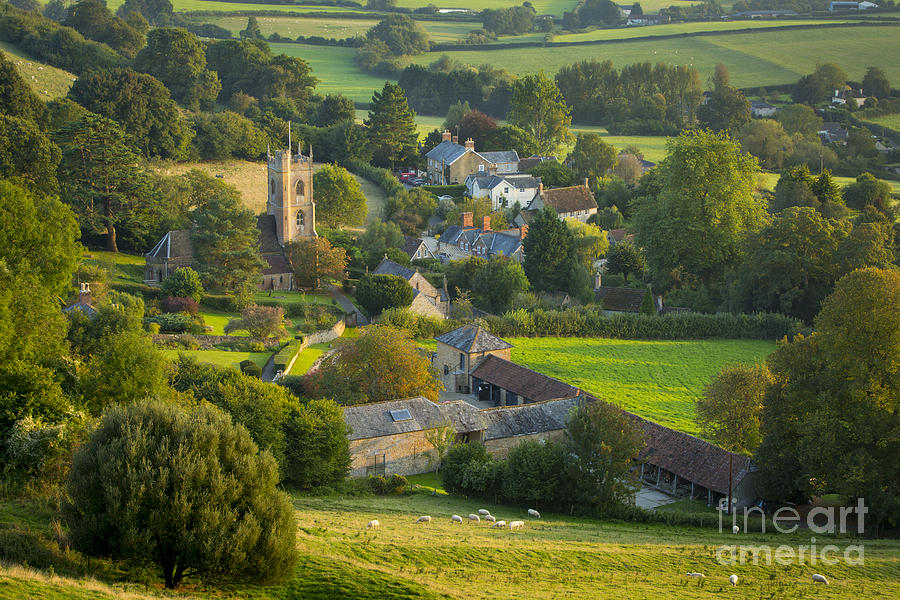 Summer Photograph - Country Village - England by Brian Jannsen