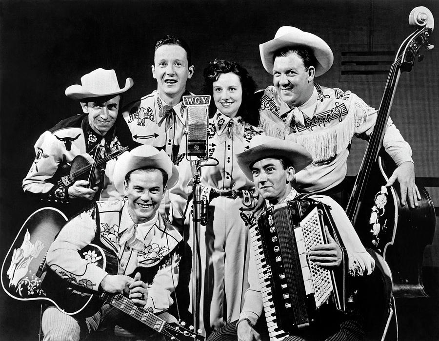Country Western Band Broadcast Photograph by Underwood Archives