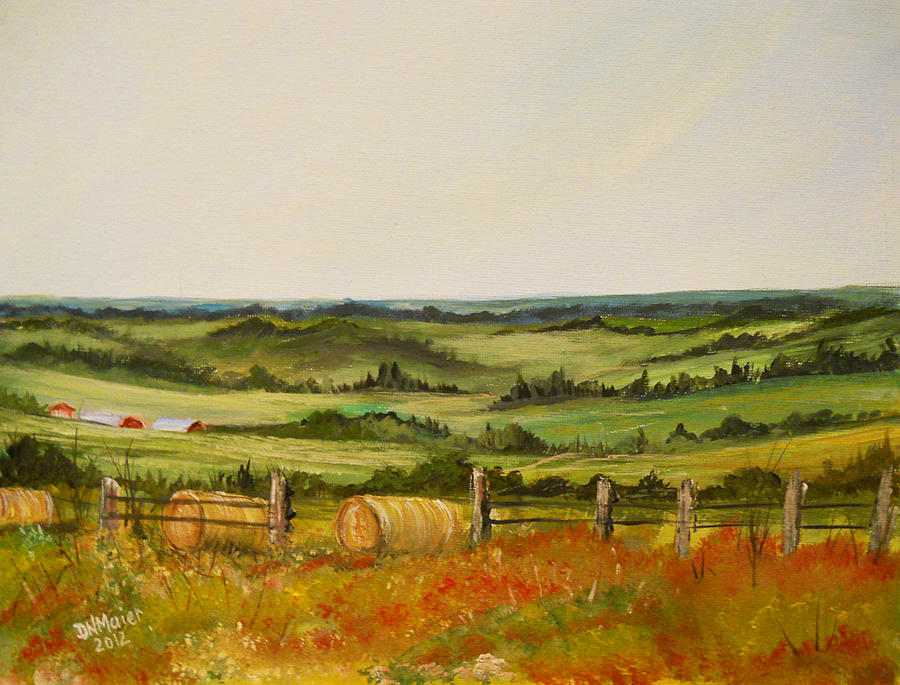 Countryside in Summer Painting by Dorothy Maier