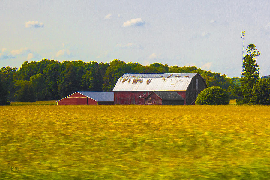 Countryside Landscape With Red Barns Photograph by Ben and Raisa Gertsberg