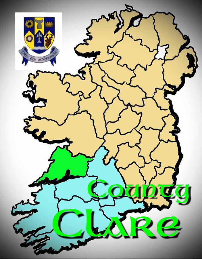 County Clare   Digital Art by Val Byrne
