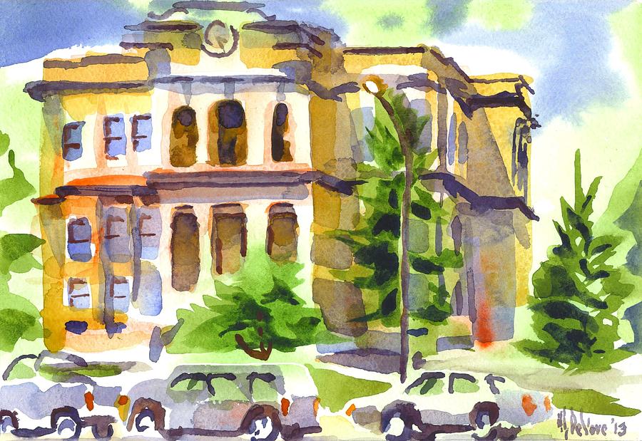 County Courthouse Painting by Kip DeVore