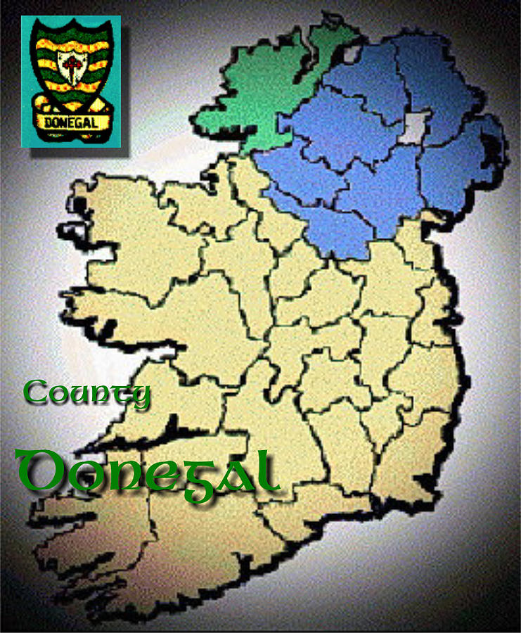 Val Byrne Digital Art - County Donegal by Val Byrne