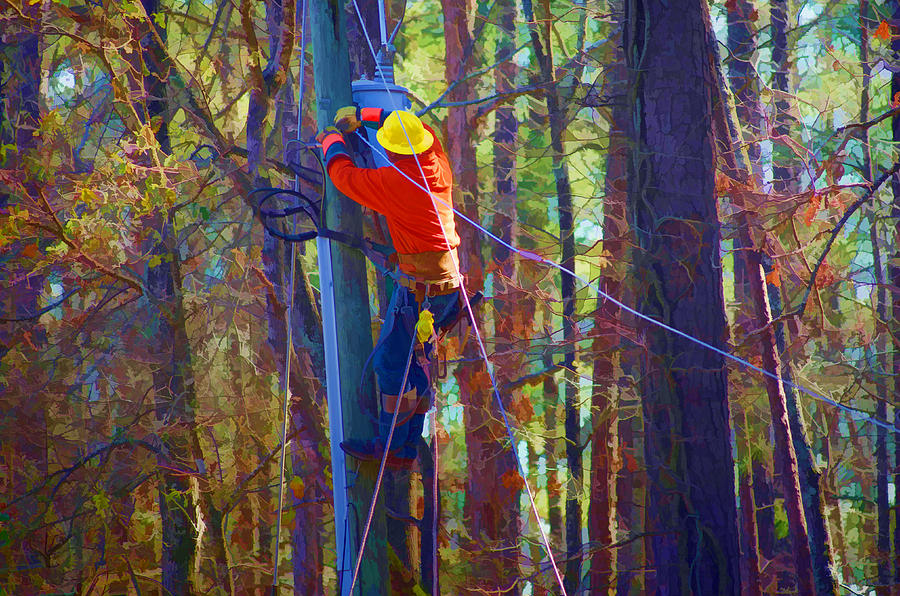 County Lineman Photograph by Linda Mcfarland - Fine Art America