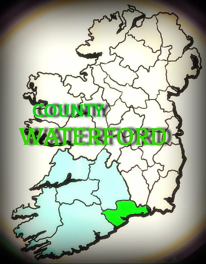County Waterford Mixed Media by Val Byrne