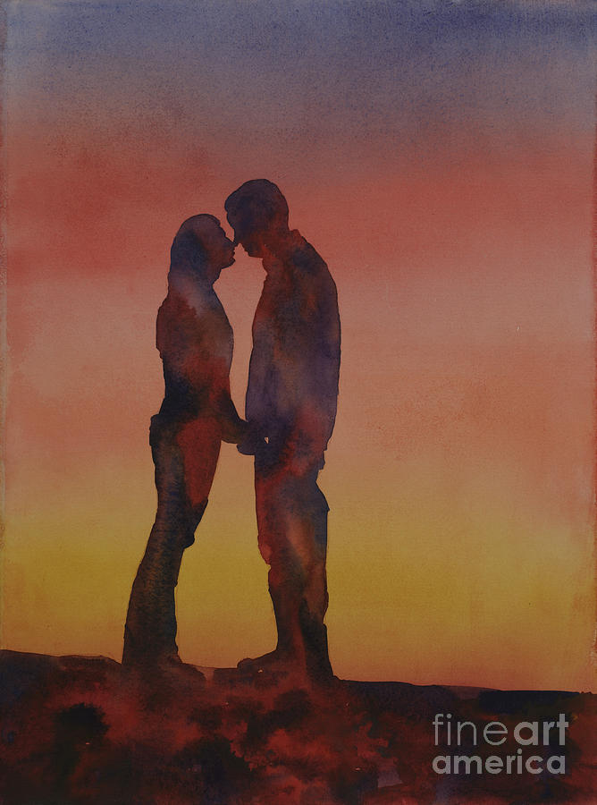 Couple at Sunset Painting by Ryan Fox