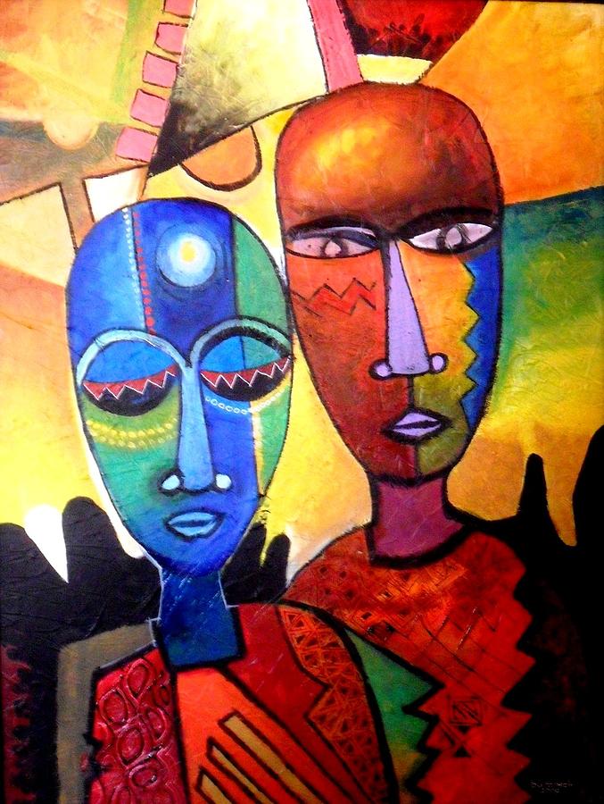 Couple Painting by Jimoh Buraimoh - Fine Art America