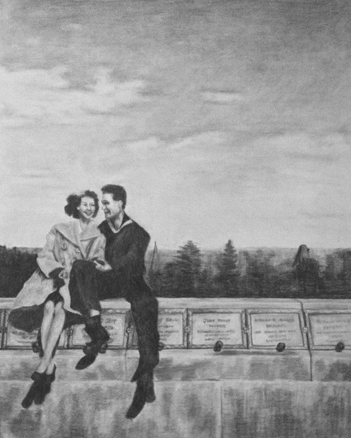 Couple Drawing - Couple by Lindsey Cockrum