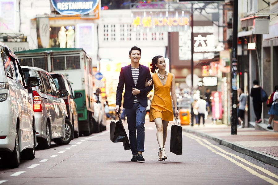 Couple Shopping Photograph by Visualspace