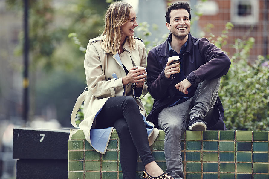 Couple with coffee Photograph by Plume Creative