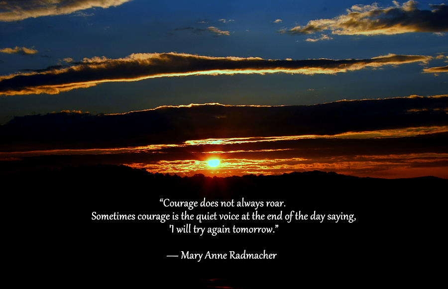 Courage Photograph by Cathy Shiflett