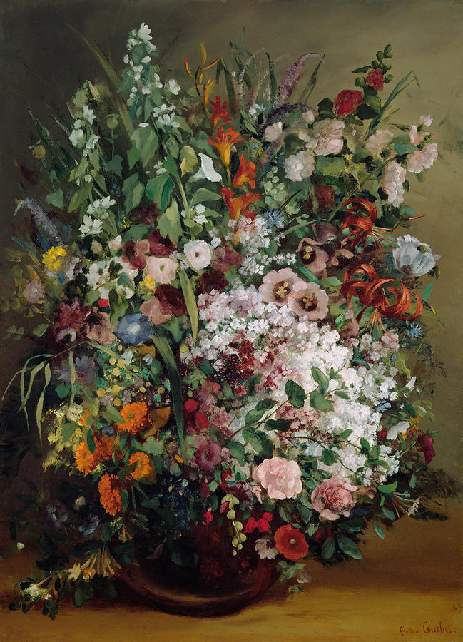 Courbet Bouquet, 1862 Painting by Granger